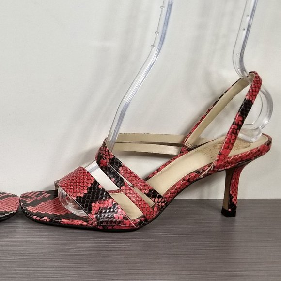 Vince Camuto Savesha Slingback Sandal, Watermelon Leather Womens Size 8.5 M / 39 - Picture 9 of 14